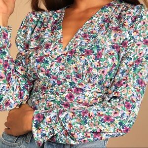 Lulu’s Floral Print Top